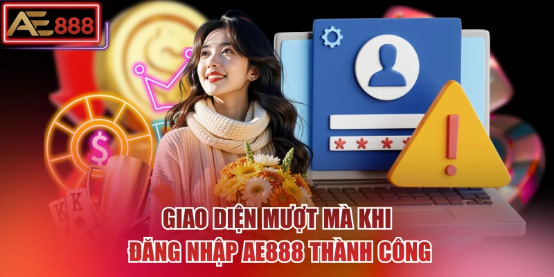 Giao diện mượt mà khi đăng nhập AE888 thành công